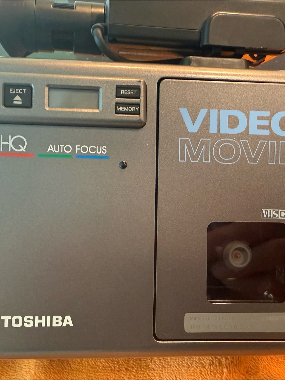 Toshiba dark gray VHS-C Video Movie Camcorder with Auto Focus